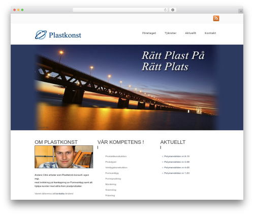 WordPress theme Clear Theme - plastkonst.com