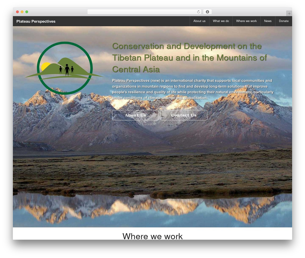 WordPress theme Cornerstone, for WordPress - plateauperspectives.org