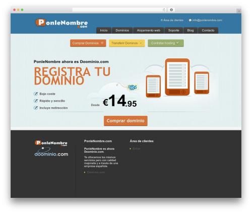 WordPress theme LiveWeb Hosting - ponlenombre.com