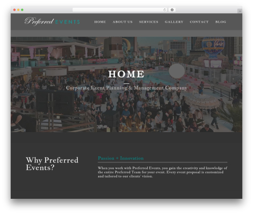 WordPress theme Specular - preferred-events.com