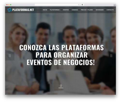 WordPress theme xLander (shared on wplocker.com) - plataformas.org