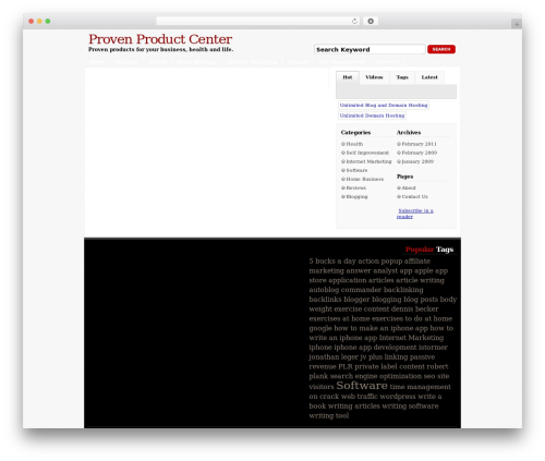 Forte WordPress theme - provenproductcenter.com