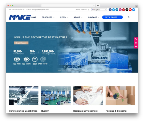 Generic best WordPress theme - www.makekeylock.com