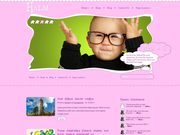 Halm WordPress theme by Octa