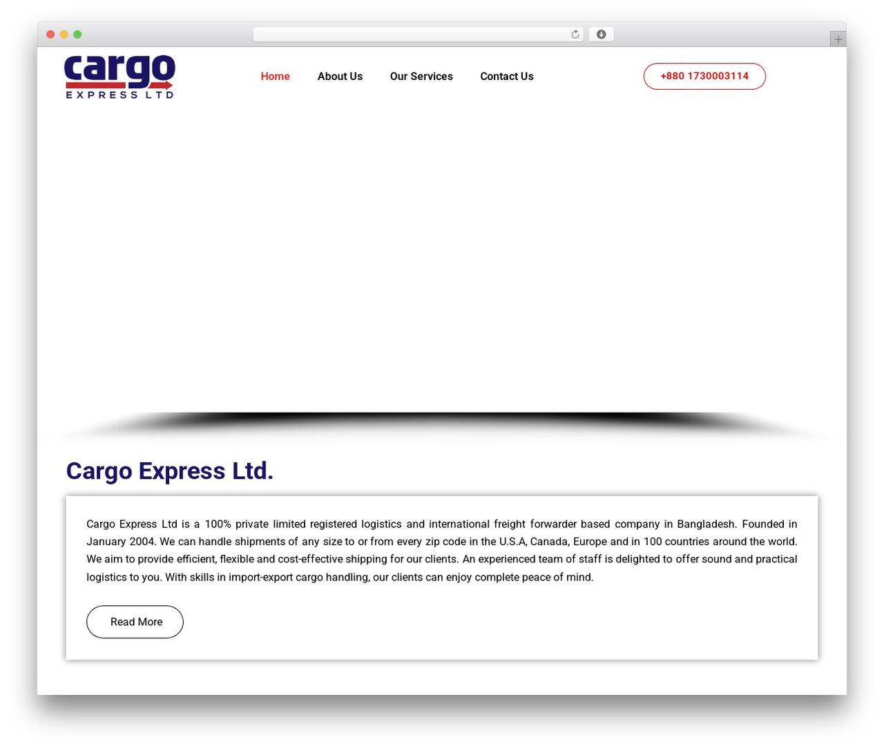 Logio theme WordPress - cargoexpressltd.com
