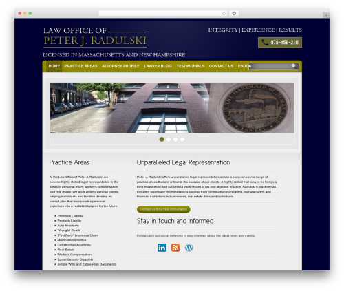 Wp testimonials WordPress plugin - peterradulskilaw.com