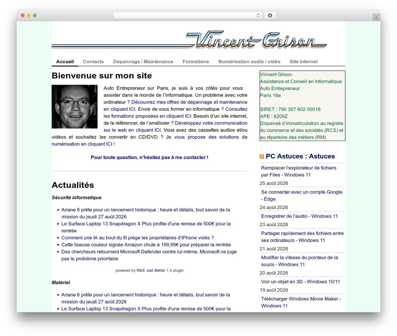 StartBox WP theme - vincent-grison.fr