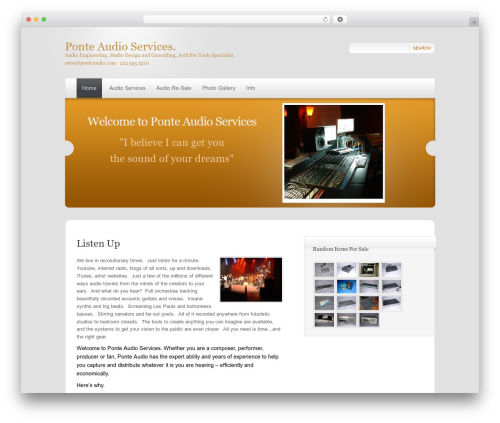 Theme WordPress Ponte Audio - ponteaudio.com