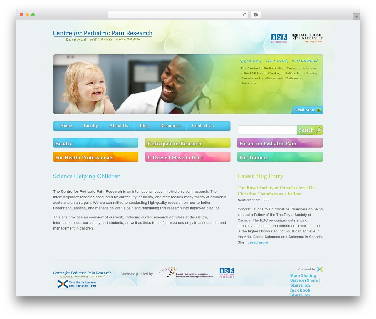Theme WordPress CPPR - pediatric-pain.ca