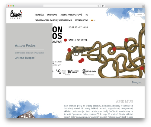 Theme WordPress Saitera - barotigalerija.lt