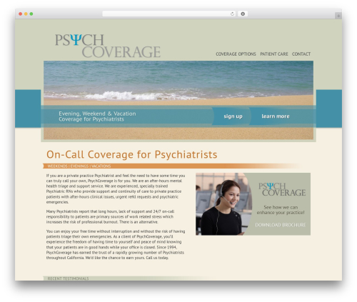 WordPress theme Psych Coverage - psychcoverage.com