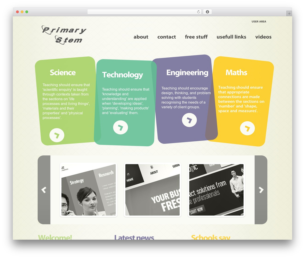 WordPress Theme 1073 best WordPress theme - primarystem.org