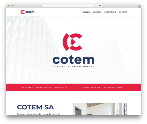 WordPress theme Divi - cotem.ch