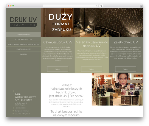 WordPress theme Left Sidebar template - druk-uv.bialystok.pl