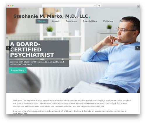 WordPress theme Mindfulness - psychiatristcleveland.com
