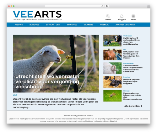 WordPress website theme template - veearts.nl
