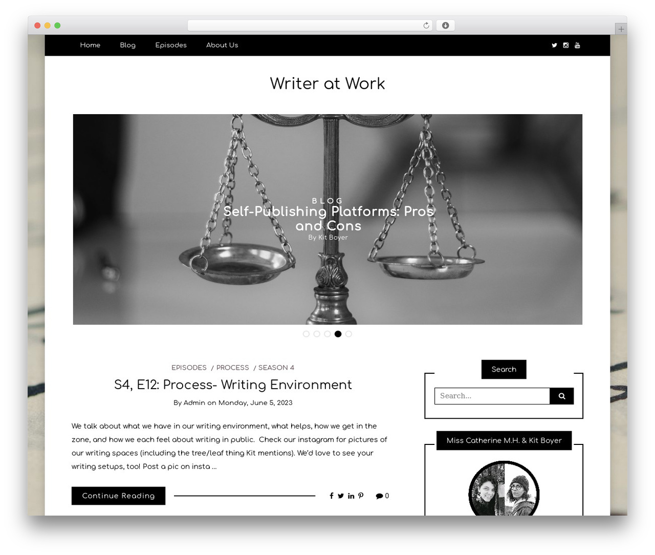 WordPress website theme Writee - writeratworkpodcast.com WordPress website theme Writee - writeratworkpodcast.com