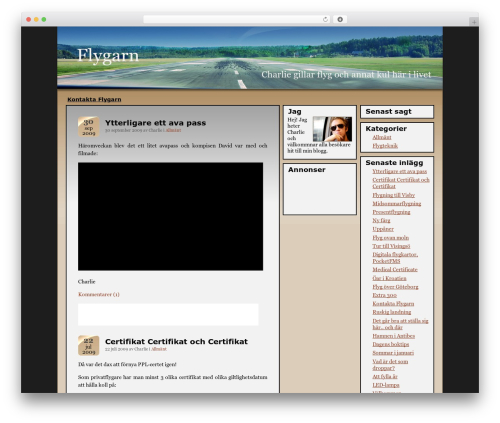Deserted Theme WordPress theme - flygarn.se