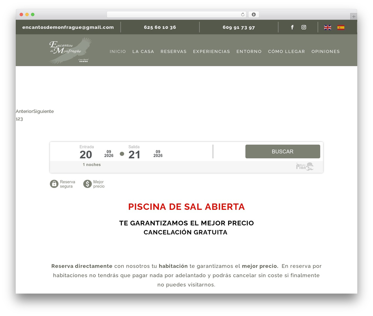 ideaWeb WordPress theme - encantosdemonfrague.com