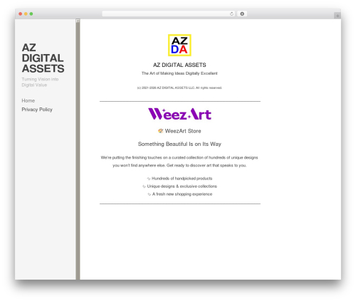 Editor WordPress theme - azdigitalassets.com