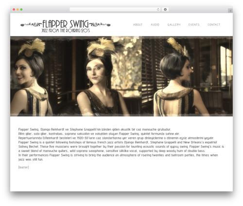 Extinct WordPress theme - flapperswing.com