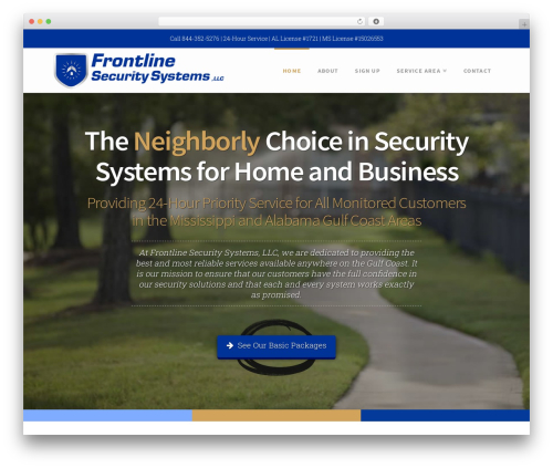 X smooth scroll WordPress plugin - frontlinesecuritysystems.com
