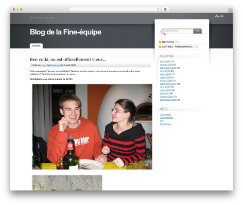 Fusion WordPress blog template - fine-equipe.ch/blog