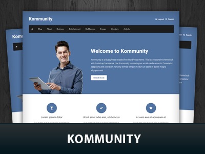 Kommunity WordPress theme by Fabthemes.com