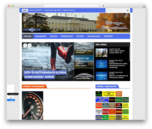 Nanomag WordPress website theme - fejermegye.com