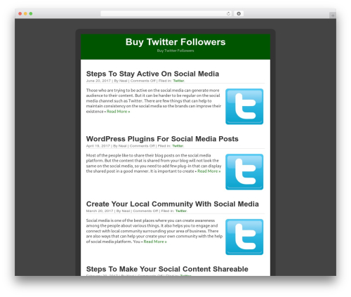 QuickPic WordPress theme - followermrket.com