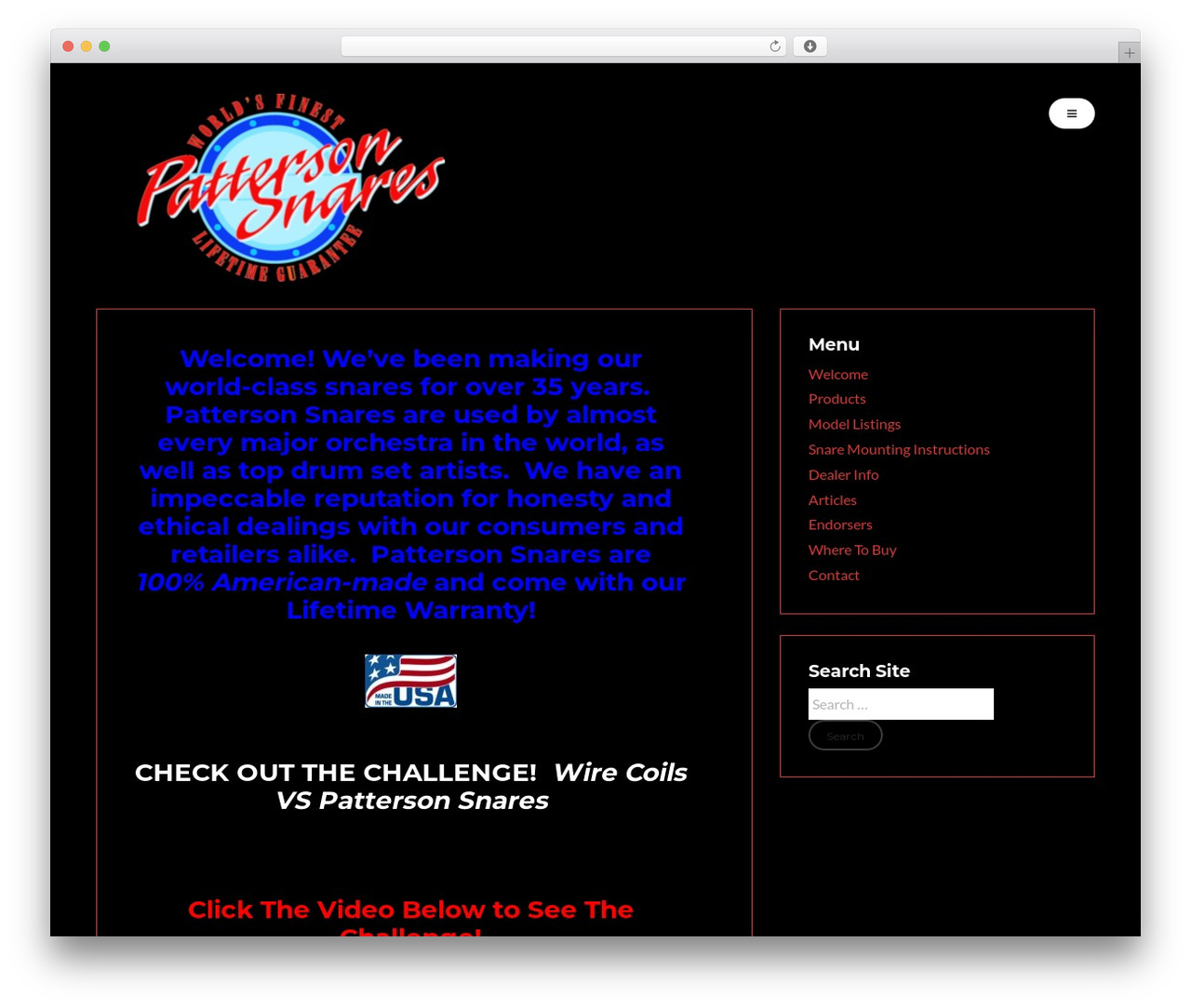 riseWP theme WordPress - pattersonsnares.com