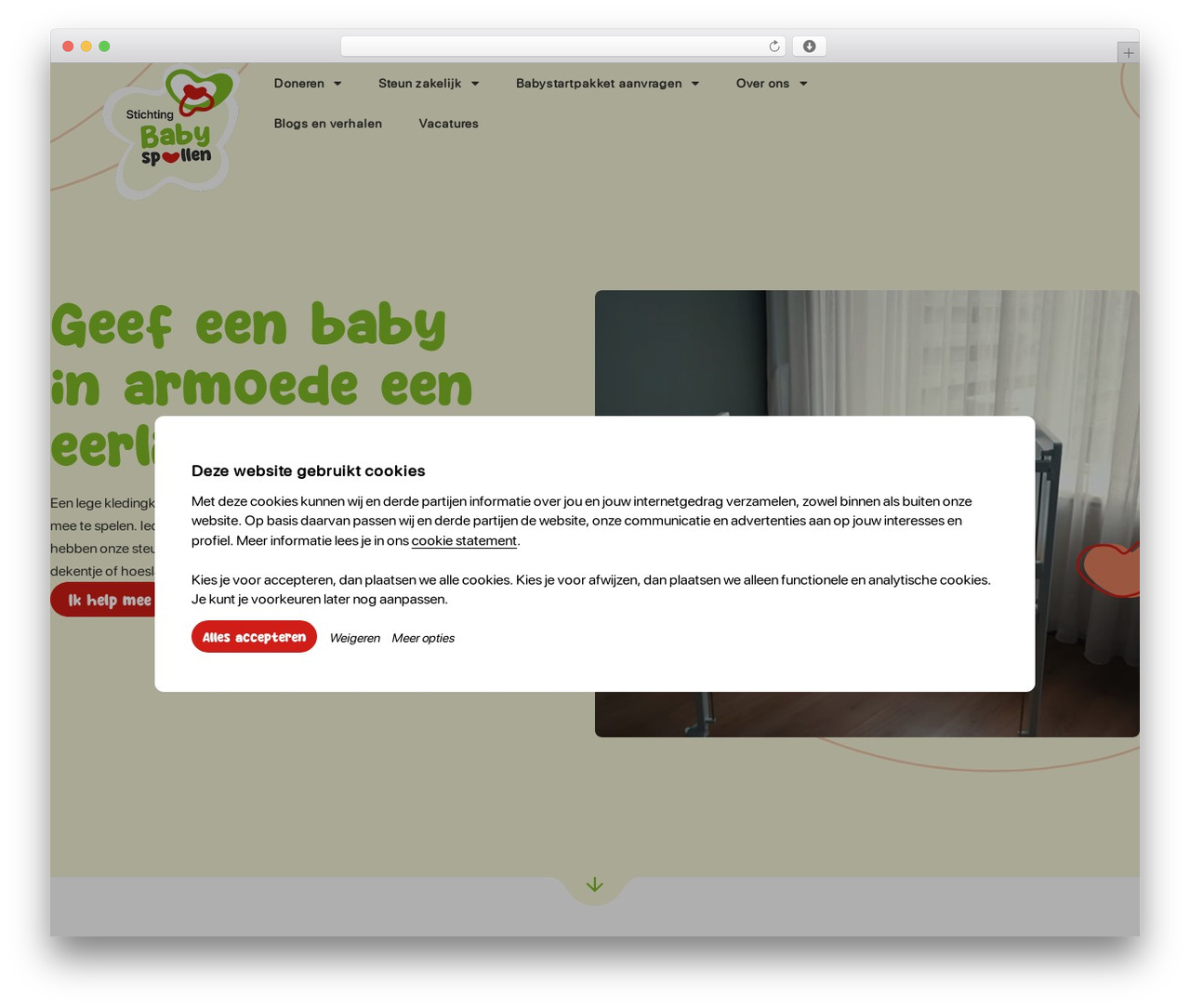 WordPress theme Hello Elementor - stichtingbabyspullen.nl