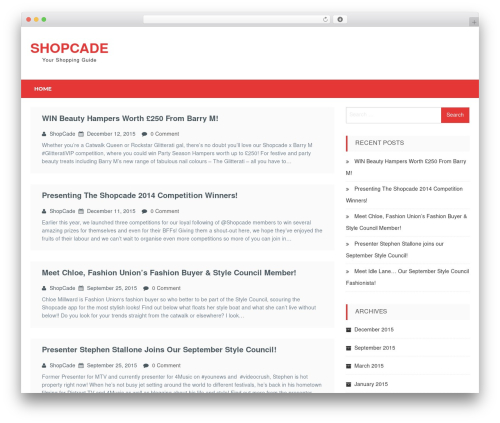 WordPress theme BuzzStore - shopcade.com WordPress theme BuzzStore - shopcade.com