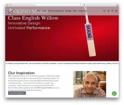 WordPress theme Modave - bkkcricketgear.com