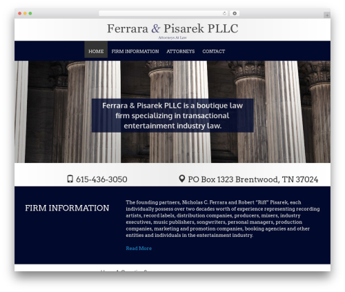 wp-bootstrap WordPress theme - ferraraentlaw.com