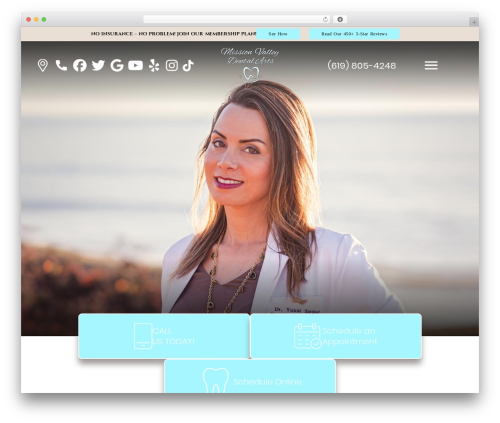 DoctorGenius Framework WordPress theme - missionvalleydentalarts.com