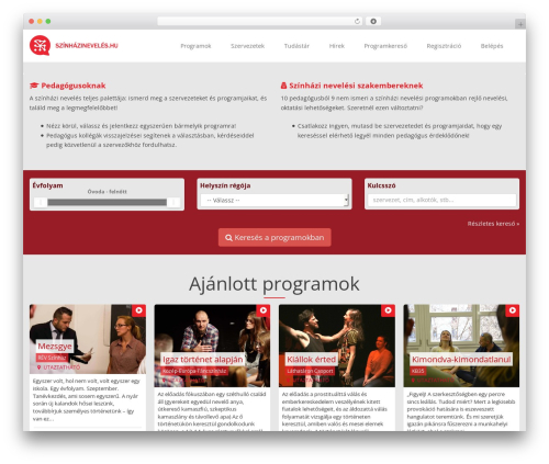 Flatter WordPress theme - szinhazineveles.hu