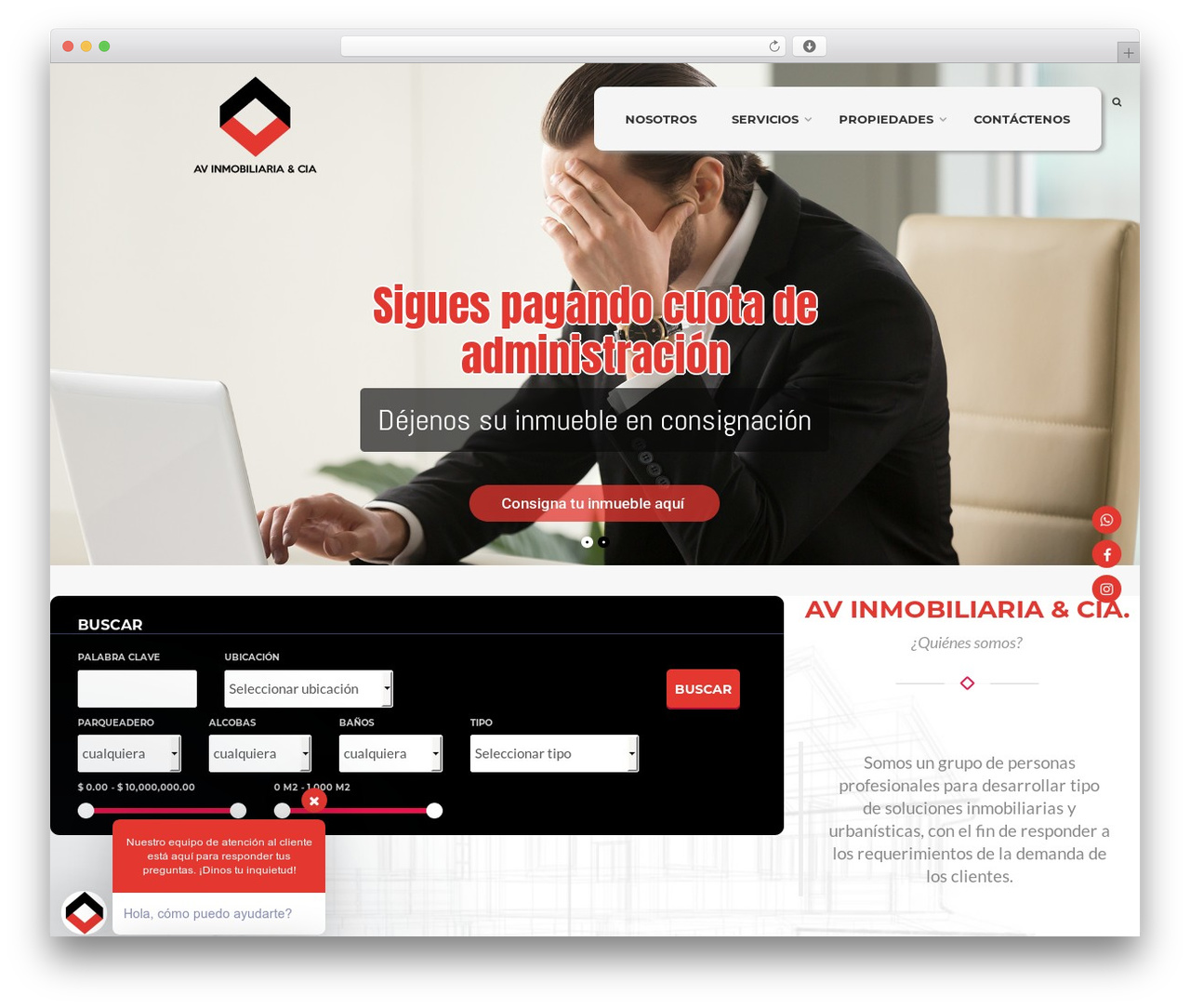 fullhouse WordPress theme - avinmobiliariaycia.com