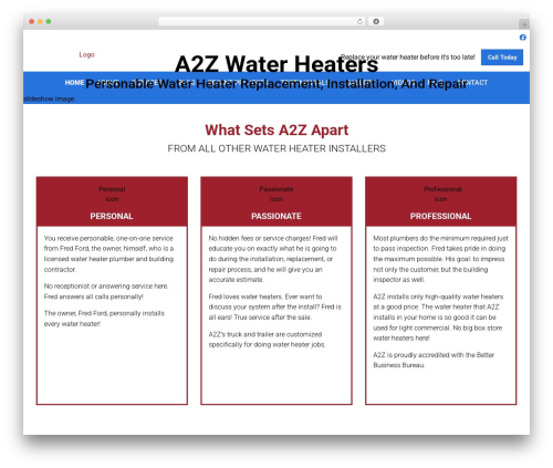 Kdw advanced testimonials WordPress plugin - a2zwaterheaters.com