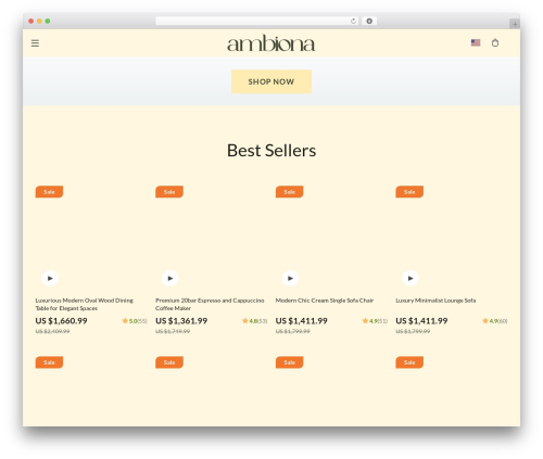 Miro WordPress shop theme - ambiona.com