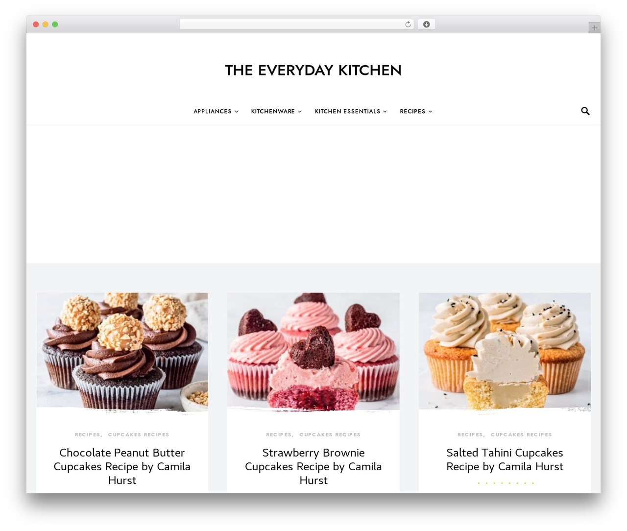 Overflow WordPress website theme - theeverydaykitchen.com