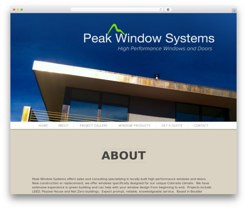 SCRN theme WordPress - peakwindowsystems.com
