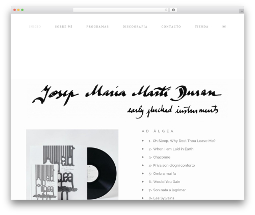 Sonaar theme WordPress - josepmariamartiduran.com
