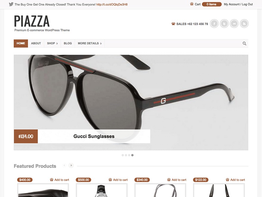 Theme WordPress Piazza by Colorlabs & Company
