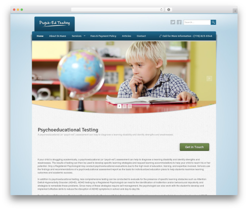 Wellness theme WordPress - psychedtesting.com