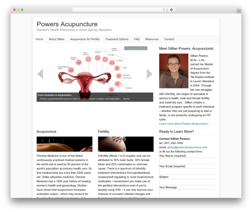 WordPress theme Catalyst - powersacupuncture.com