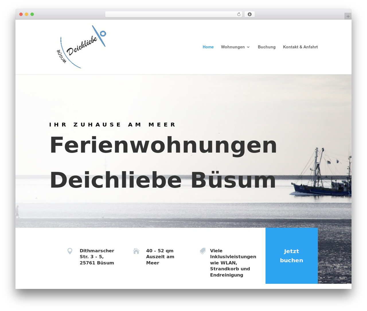 WordPress theme Divi - buesum-deichliebe.de