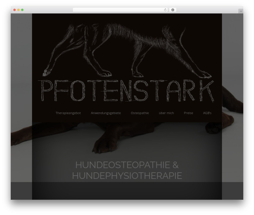 WordPress theme Grace - pfotenstark.de