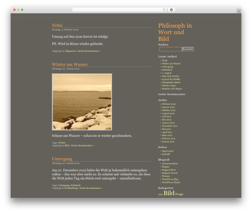 Darwin theme WordPress - philoblog.com