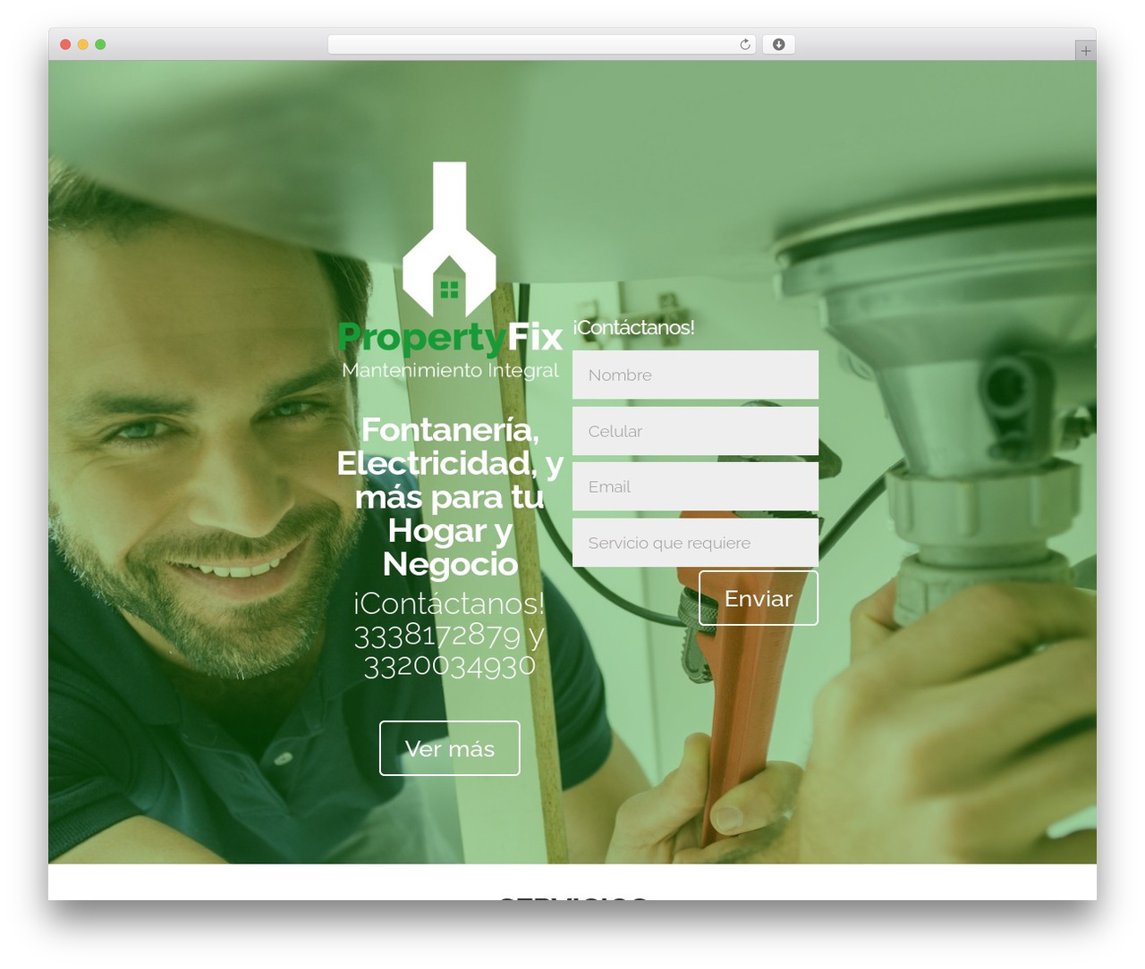 Divi WordPress theme - propertyfix.com.mx